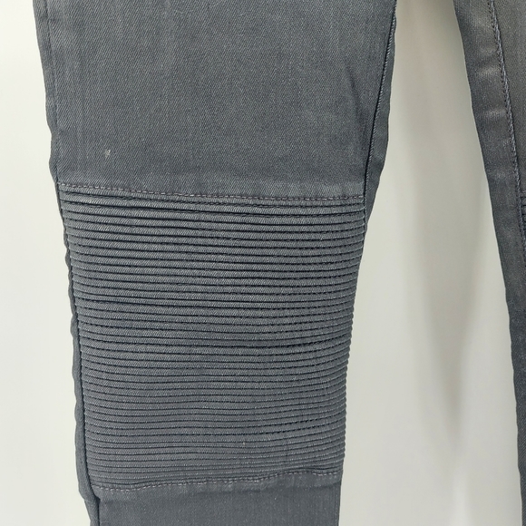 Madewell Skinny Skinny Racetrack Moto Jeans Black - Picture 6 of 12